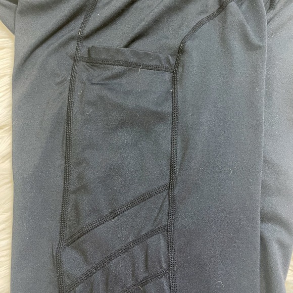 Sylongway High Waisted Black Leggings with Pockets Women's Size Medium - Picture 5 of 5
